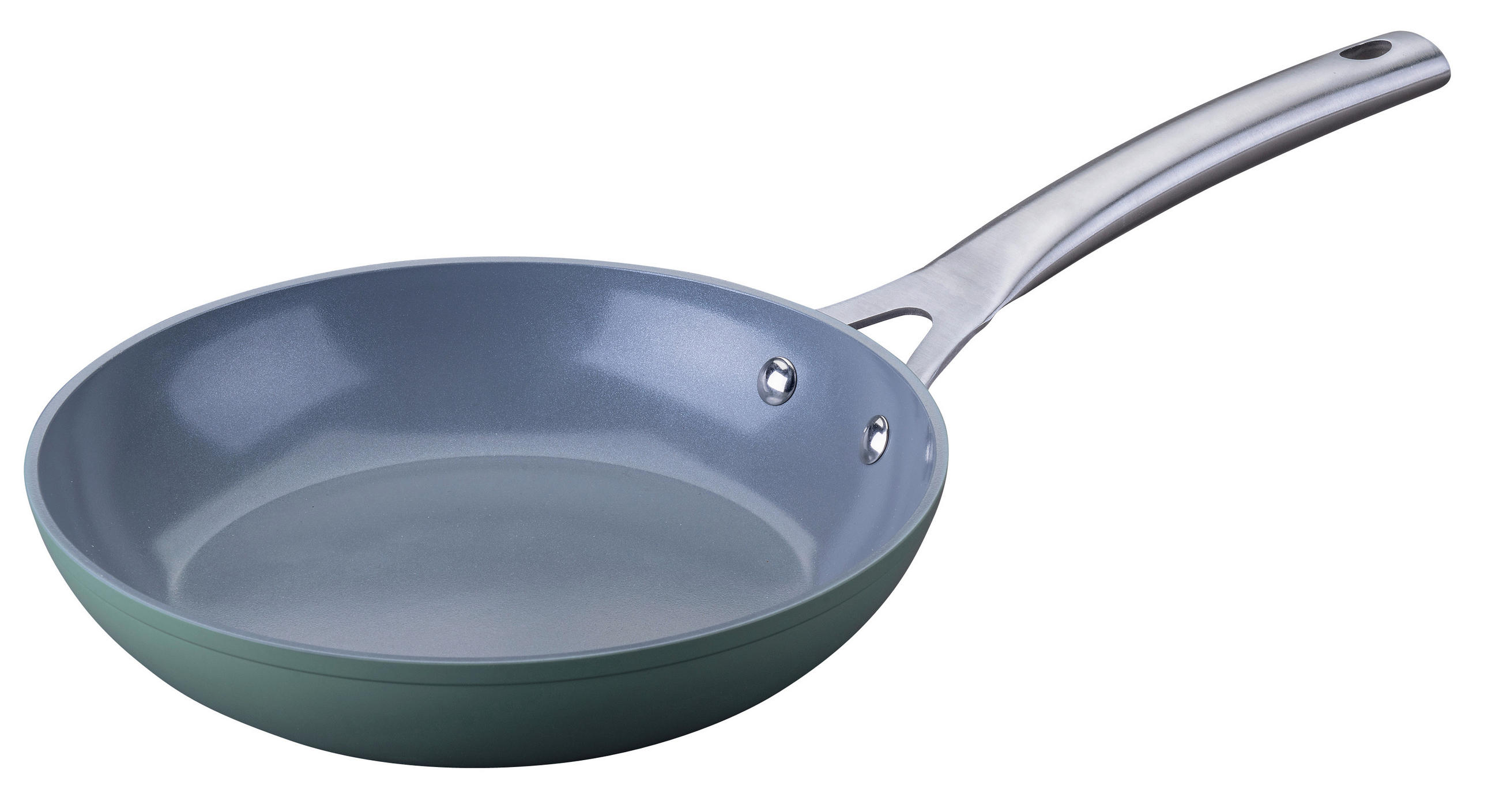 BRATPFANNE Stuttgart Keramikbeschichtung 24 cm  - Silberfarben/Grau, Basics, Metall (24cm) - Chefkoch+Fackelmann