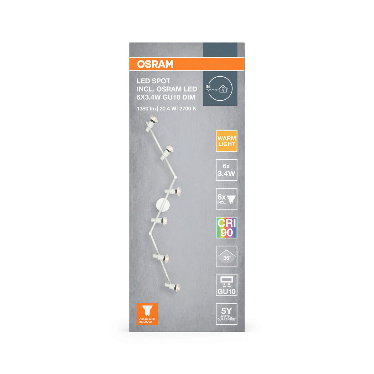 LED-STRAHLER 119,8/9/17,6 cm   - Basics (119,8/9/17,6cm) - Osram