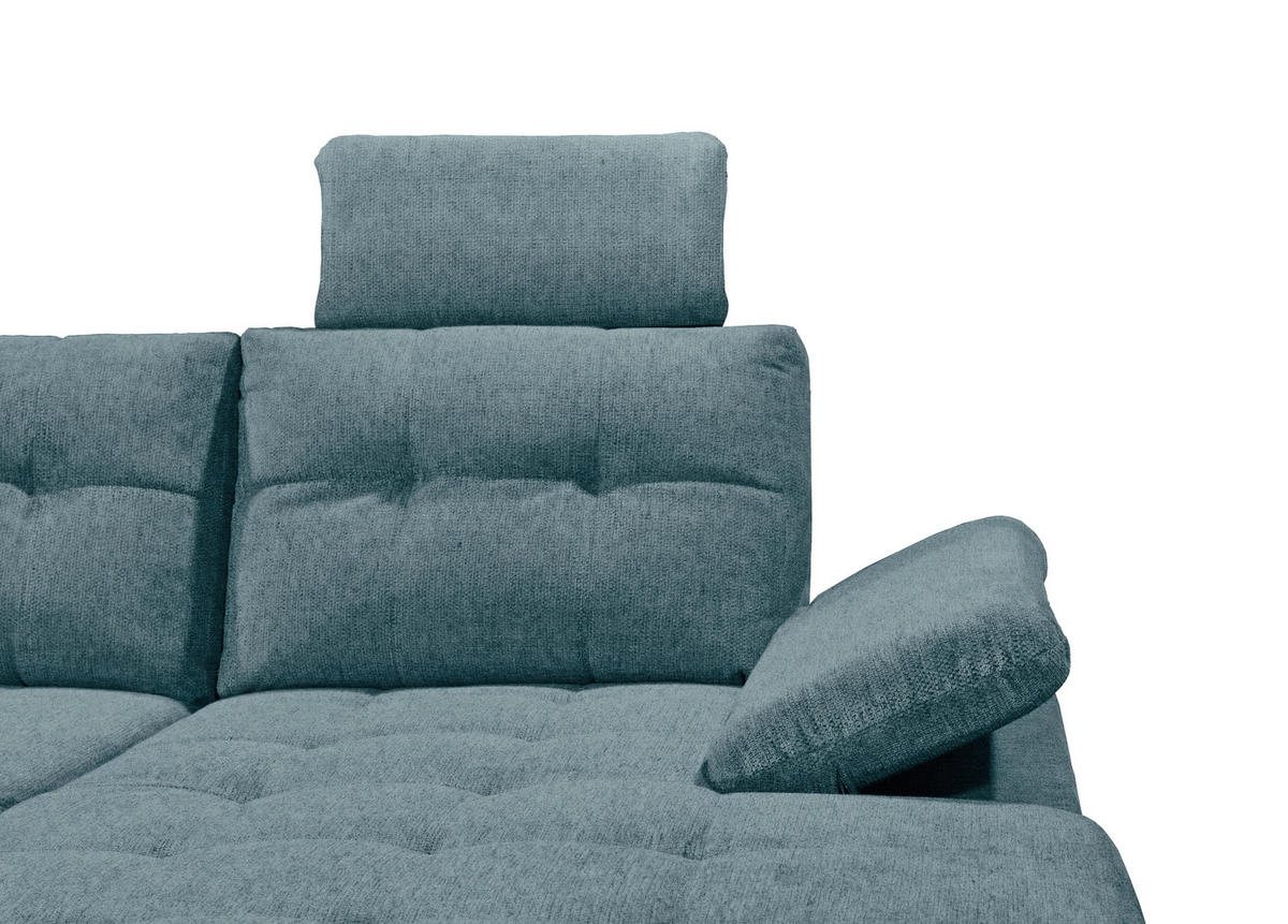 SEDACIA SÚPRAVA, textil, modrá - čierna/modrá, Konventionell, textil/plast (218/324/170cm) - MID.YOU