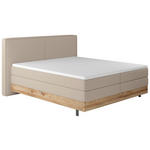 BOXSPRINGBETT 160/200 cm  in Champagner  - Champagner/Schwarz, Natur, Holz/Textil (160/200cm) - Valnatura