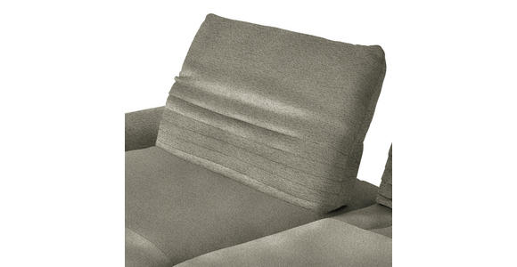 ECKSOFA  in Chenille Graubraun  170-195/280 cm  - Graubraun/Schwarz, Design, Textil/Metall (170-195/280cm) - Dieter Knoll