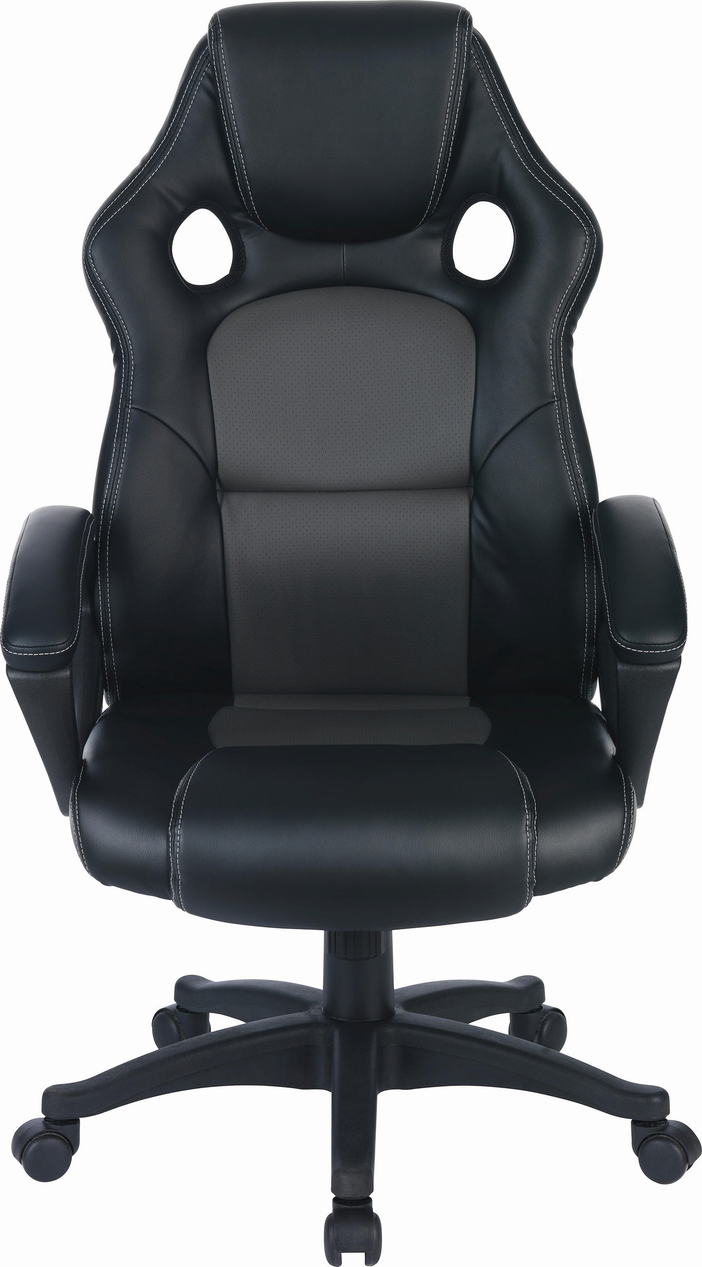 PISARNIŠKI STOL kovina, umetna masa, tekstil siva, črna  - siva/črna, Design, kovina/umetna masa (63/113-122/70cm) - Xora