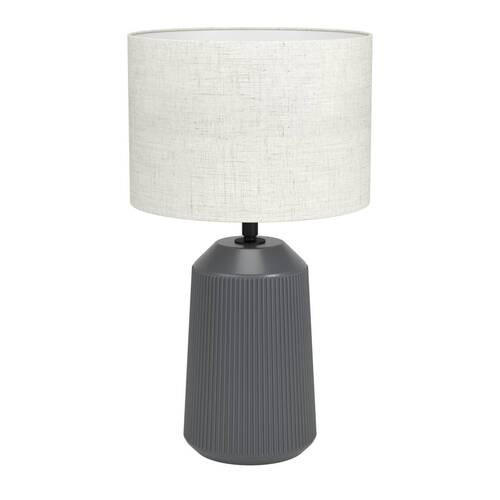 TISCHLEUCHTE - Naturfarben/Grau, Basics, Keramik/Textil (23/41cm) - Eglo