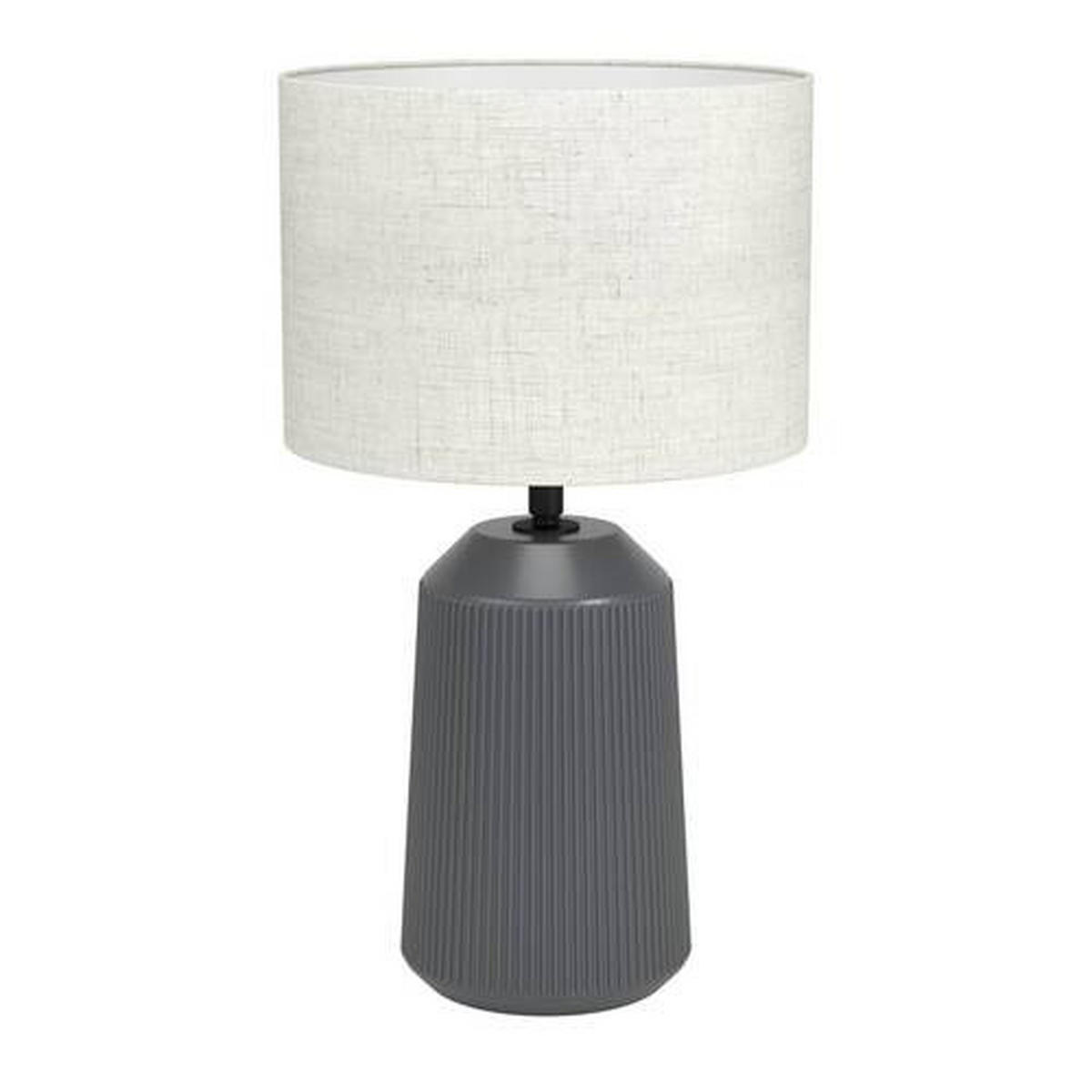 TISCHLEUCHTE - Naturfarben/Grau, Basics, Keramik/Textil (23/41cm) - Eglo