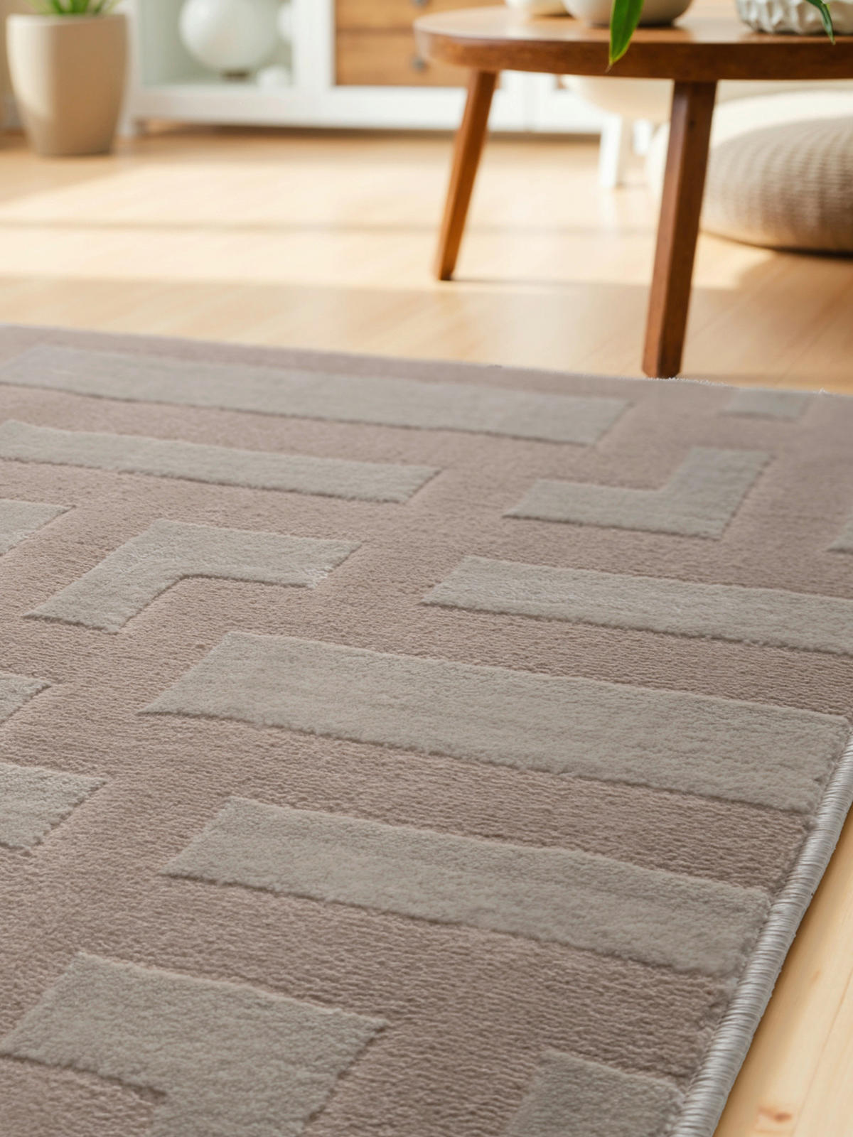 LÄUFER 80/240 cm Perles  - Beige/Creme, Design, Kunststoff (80/240cm) - Elle Decoration