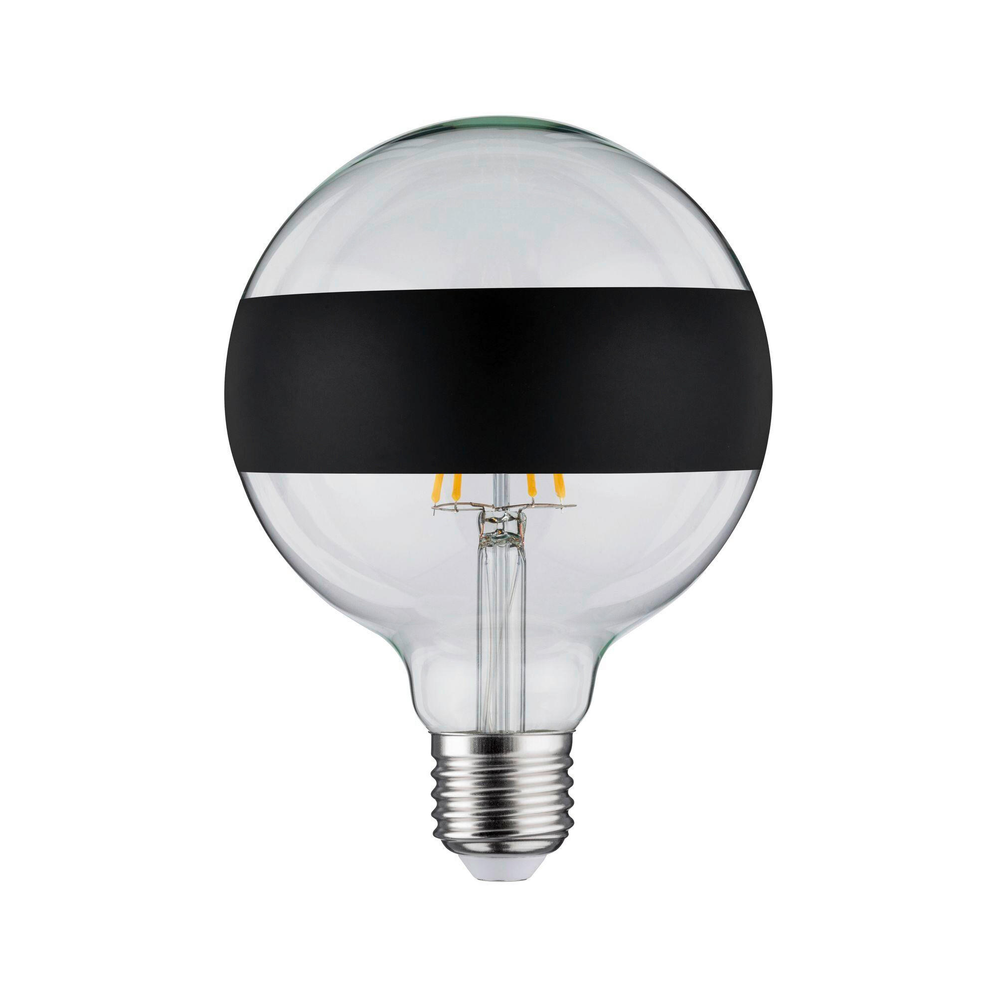 LED-LEUCHTMITTEL   E27 1x6,5W W 640 lm  - Klar/Schwarz, Basics, Glas (17,4cm) - Paulmann