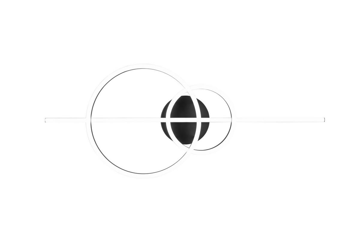 LED-TAKLAMPA Montilla 100/40/12,5 cm  - svart, Basics, metall (100/40/12,5cm) - Trio Leuchten
