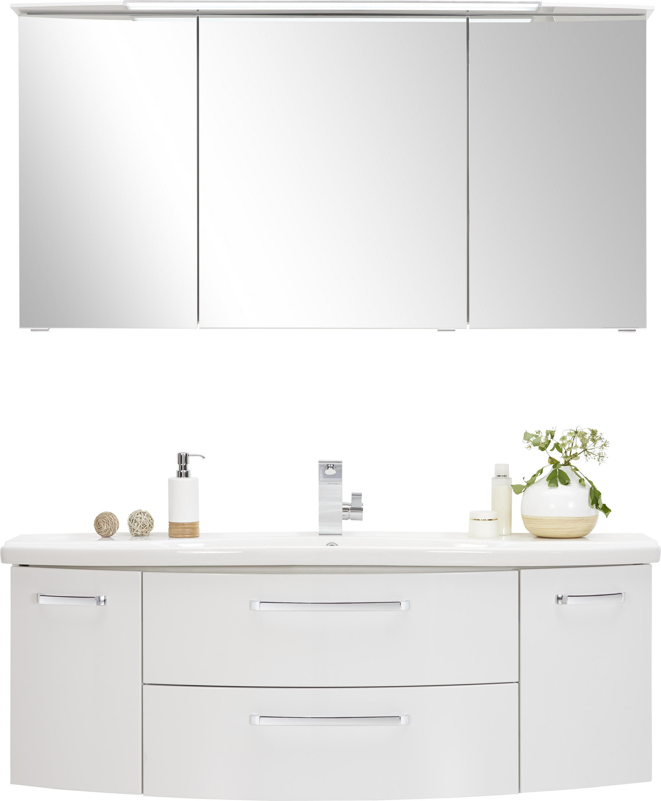 KÚPEĽŇA biela - biela, Konventionell, kompozitné drevo/keramika (140cm) - Sadena