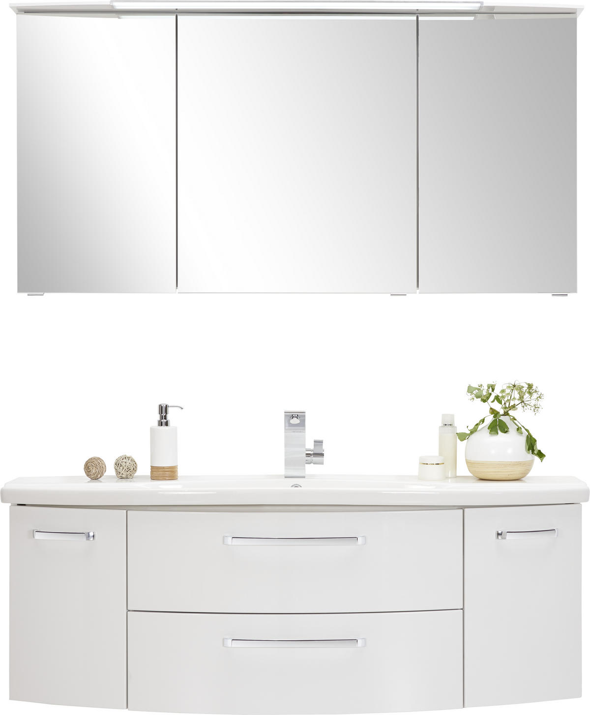 KÚPEĽŇA biela - biela, Konventionell, kompozitné drevo/keramika (140cm) - Sadena