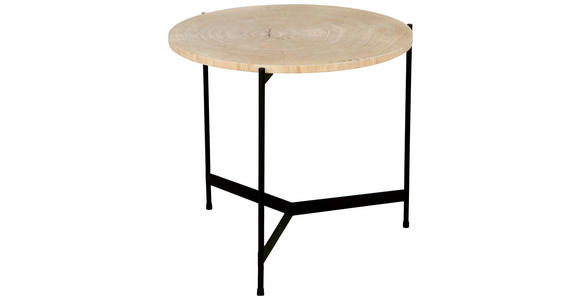 COUCHTISCH in Holz, Metall, Holzwerkstoff 50/50/46,5 cm  - Eichefarben/Schwarz, MODERN, Holz/Holzwerkstoff (50/50/46,5cm) - Waldwelt
