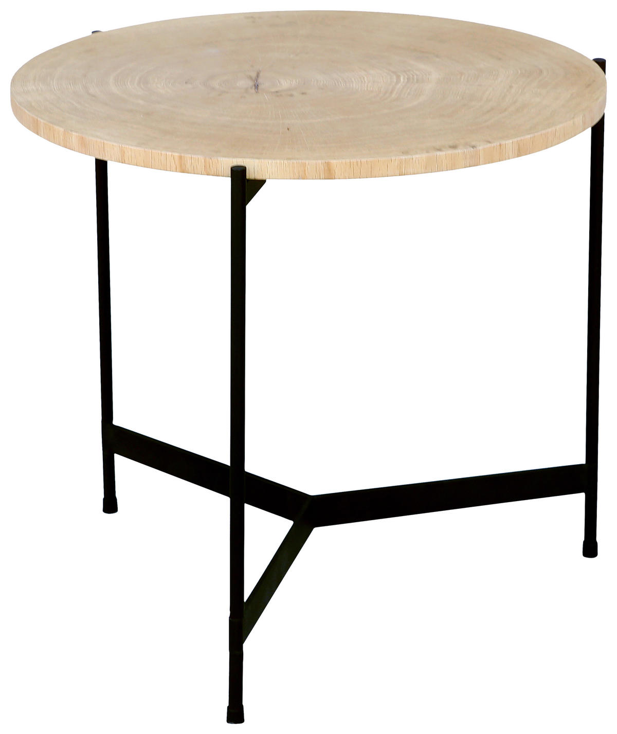 DOHÁNYZÓASZTAL fa, fém, faalapú anyag 50/50/46,5 cm   - tölgyfa színű/fekete, Modern, faalapú anyag/fa (50/50/46,5cm) - Waldwelt