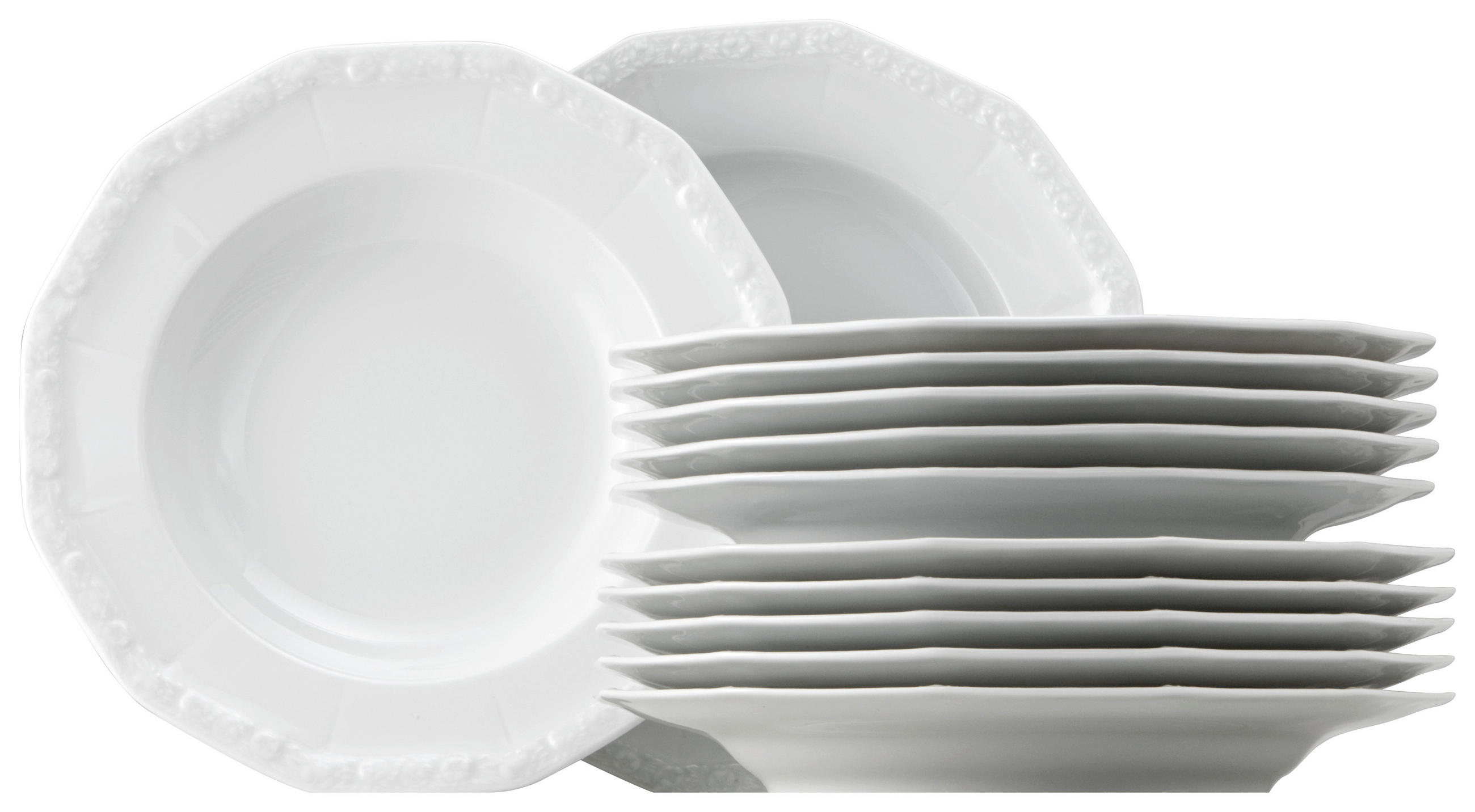 TAFELSERVICE Weiß Maria weiß 12-teilig  - Weiß, Basics, Keramik - Rosenthal