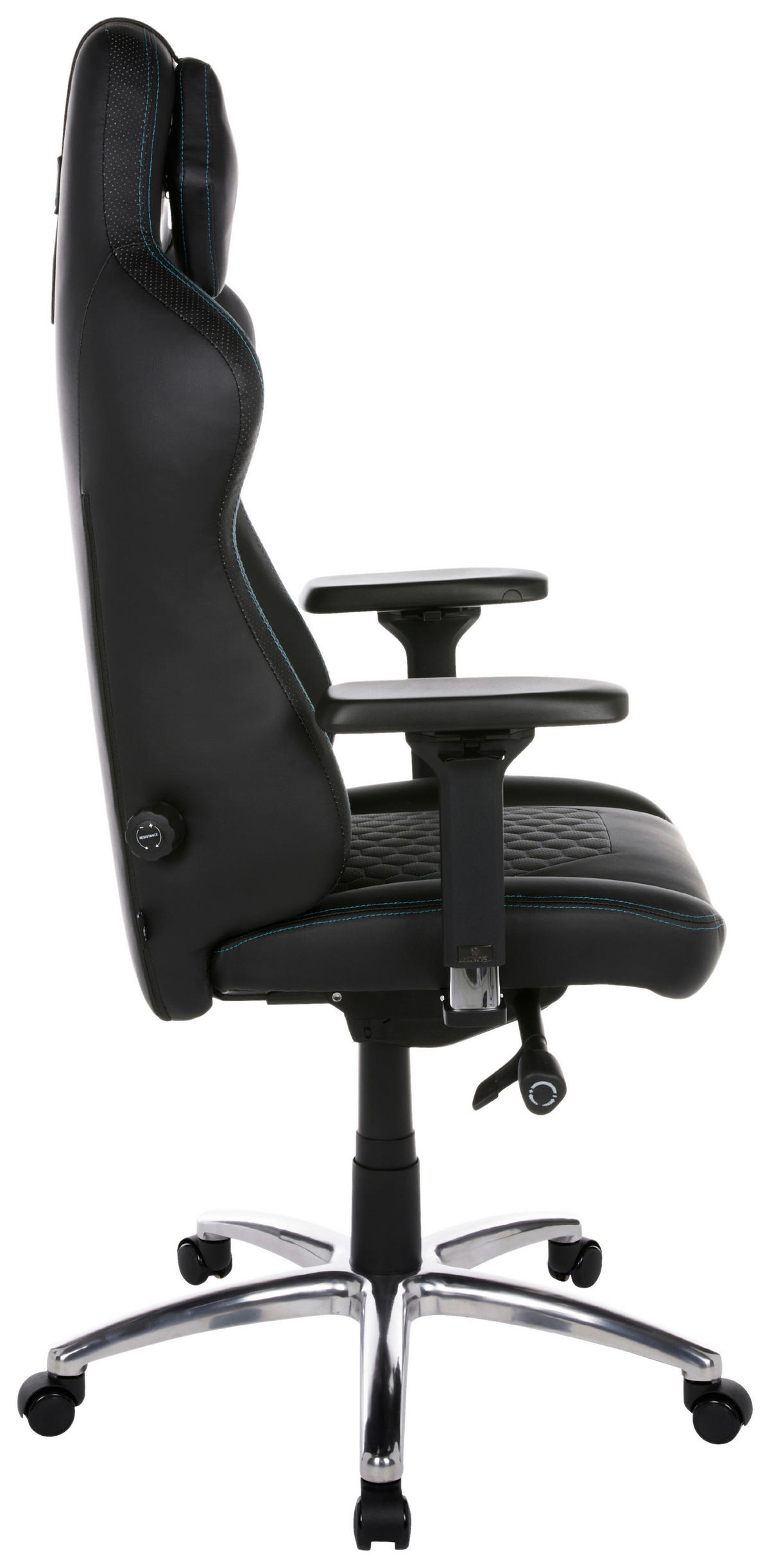 ORBICAL Onyx Silver Schwarz, Türkis, Silberfarben Metall, Textil   - Türkis/Silberfarben, LIFESTYLE, Textil/Metall (79/142/77cm) - HIVAR