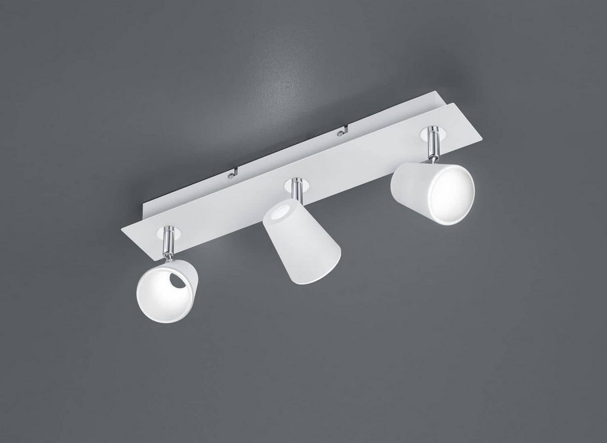 LED-STRAHLER   - Chromfarben/Weiß, Design, Metall (16/45/7,5cm) - Trio Leuchten