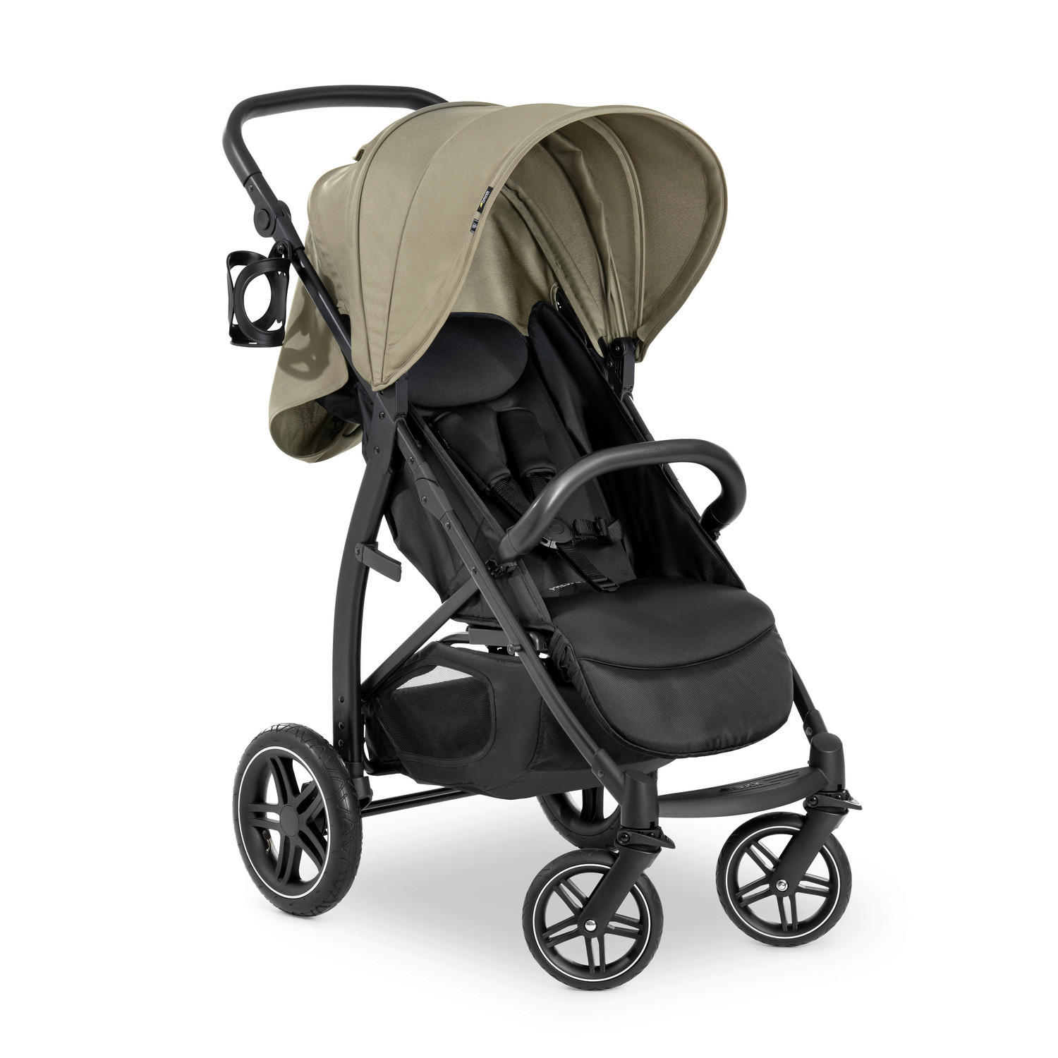 BUGGY RAPID 4D AIR  - Schwarz/Olivgrün, Basics, Textil/Metall (45,5/29/72cm) - Hauck