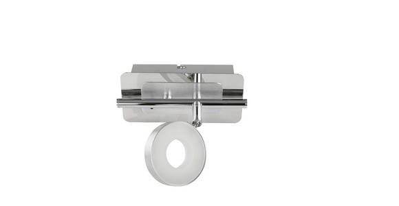 LED-STRAHLER Inele 17,5/9/18,5 cm  - Chromfarben/Alufarben, Trend, Metall (17,5/9/18,5cm) - Novel