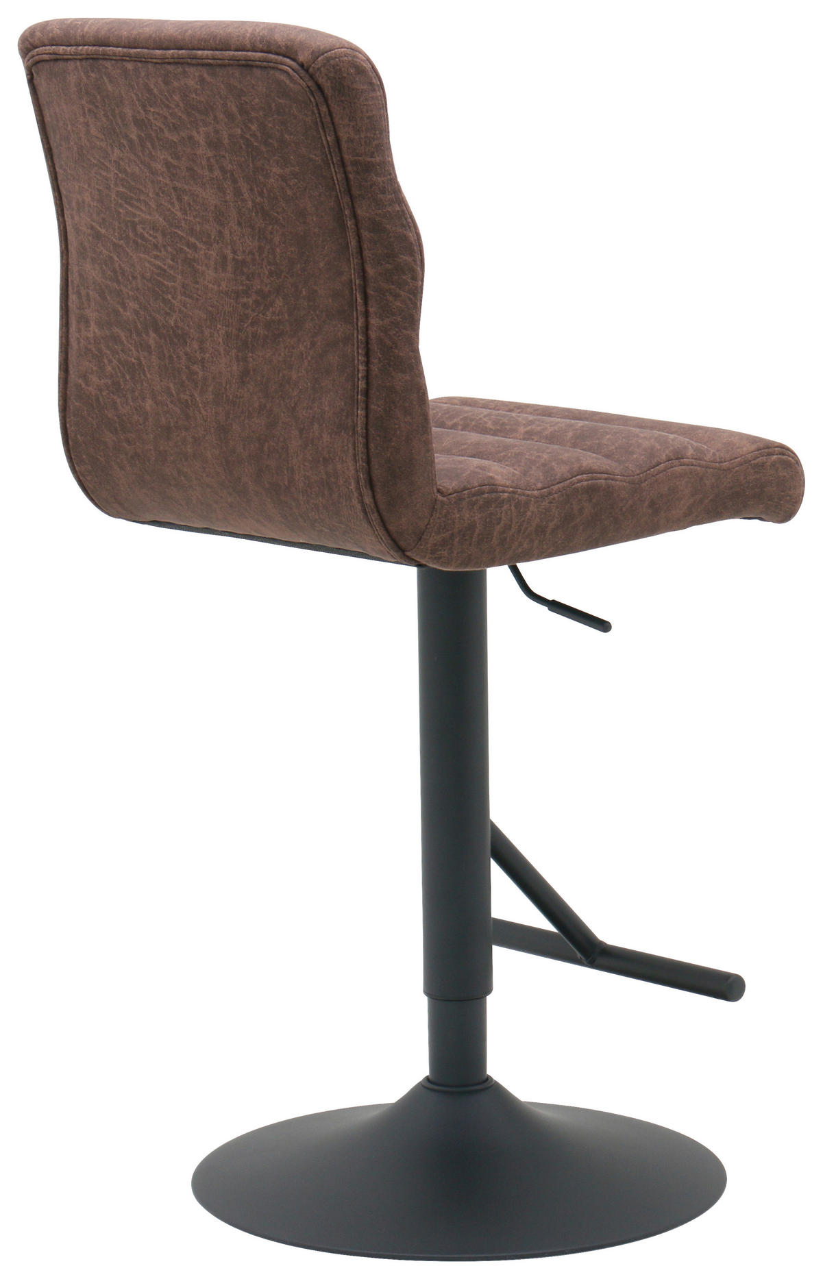 BARHOCKER in Schwarz, Dunkelbraun  - Dunkelbraun/Schwarz, MODERN, Textil/Metall (42/99.5/53cm) - Livetastic