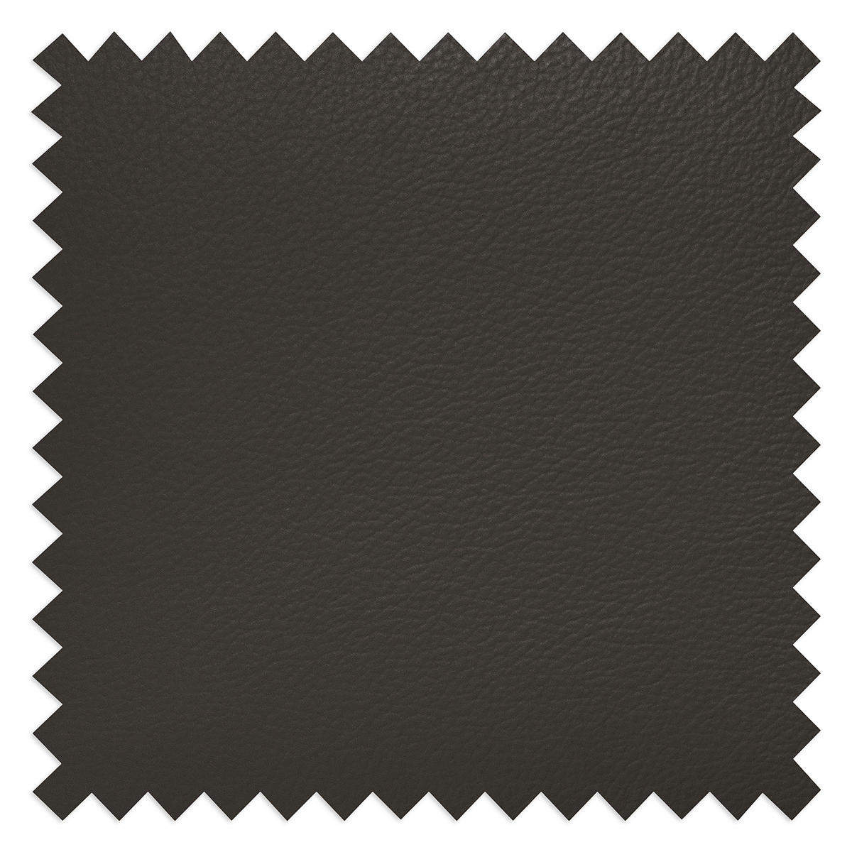 ECKSOFA  in Lederlook Echtleder Dunkelbraun  252/179 cm  - Dunkelbraun/Schwarz, Design, Leder/Textil (252/179cm) - Livetastic