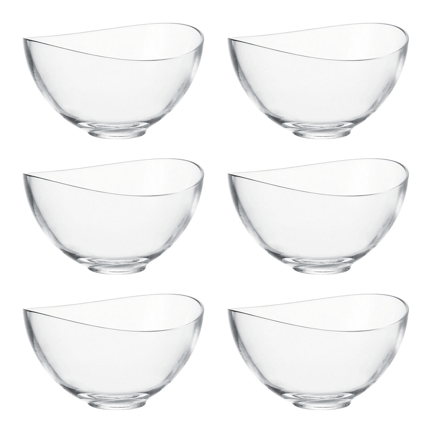 Müslischalenset Loop 6-teilig Loop 6-teilig  - Klar, KONVENTIONELL, Glas (15,00/8,50/15,00cm) - Leonardo
