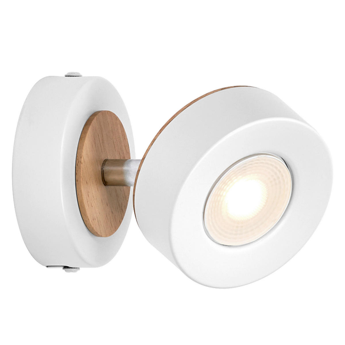 LED-STRAHLER 9/12,2/9 cm   - Weiß, Design, Holz/Kunststoff (9/12,2/9cm) - Osram