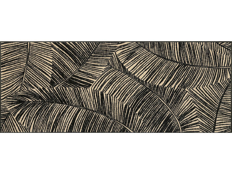 LÄUFER 75/190 cm Fernetic - Beige/Schwarz, Design, Kunststoff/Textil (75/190cm) - wash+dry