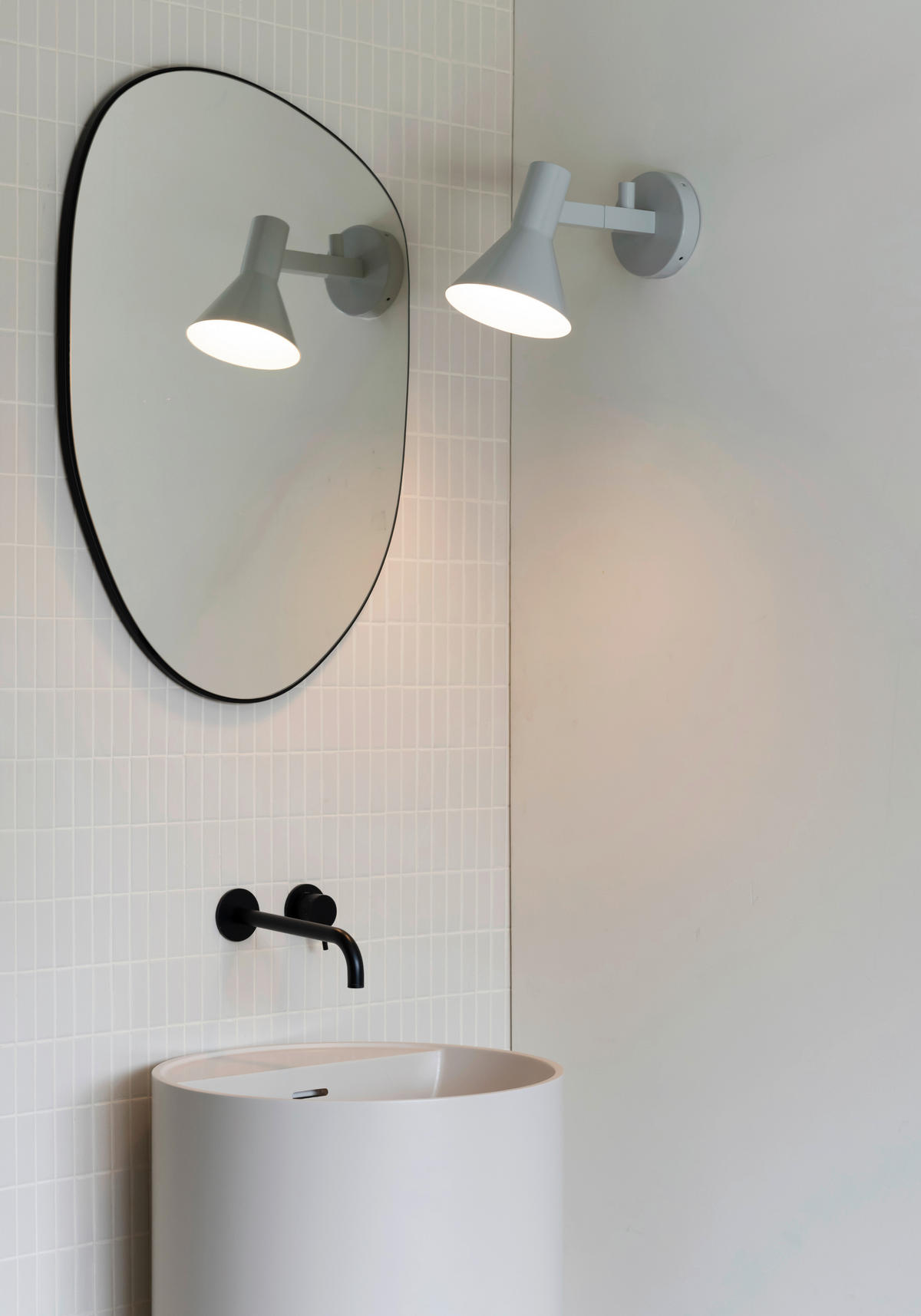 WANDLEUCHTE - Hellgrau, Design, Metall (31/15/20cm) - It's about Romi