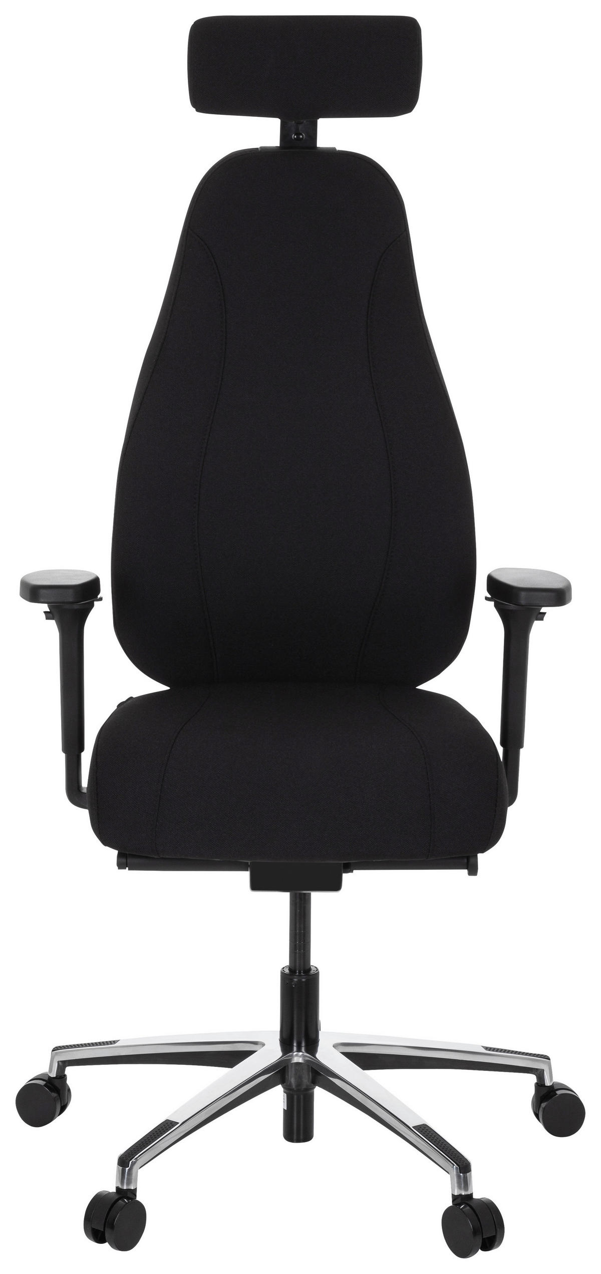 DREHSTUHL Flachgewebe Schwarz  - Schwarz, MODERN, Kunststoff/Textil (71/140/62cm) - MID.YOU