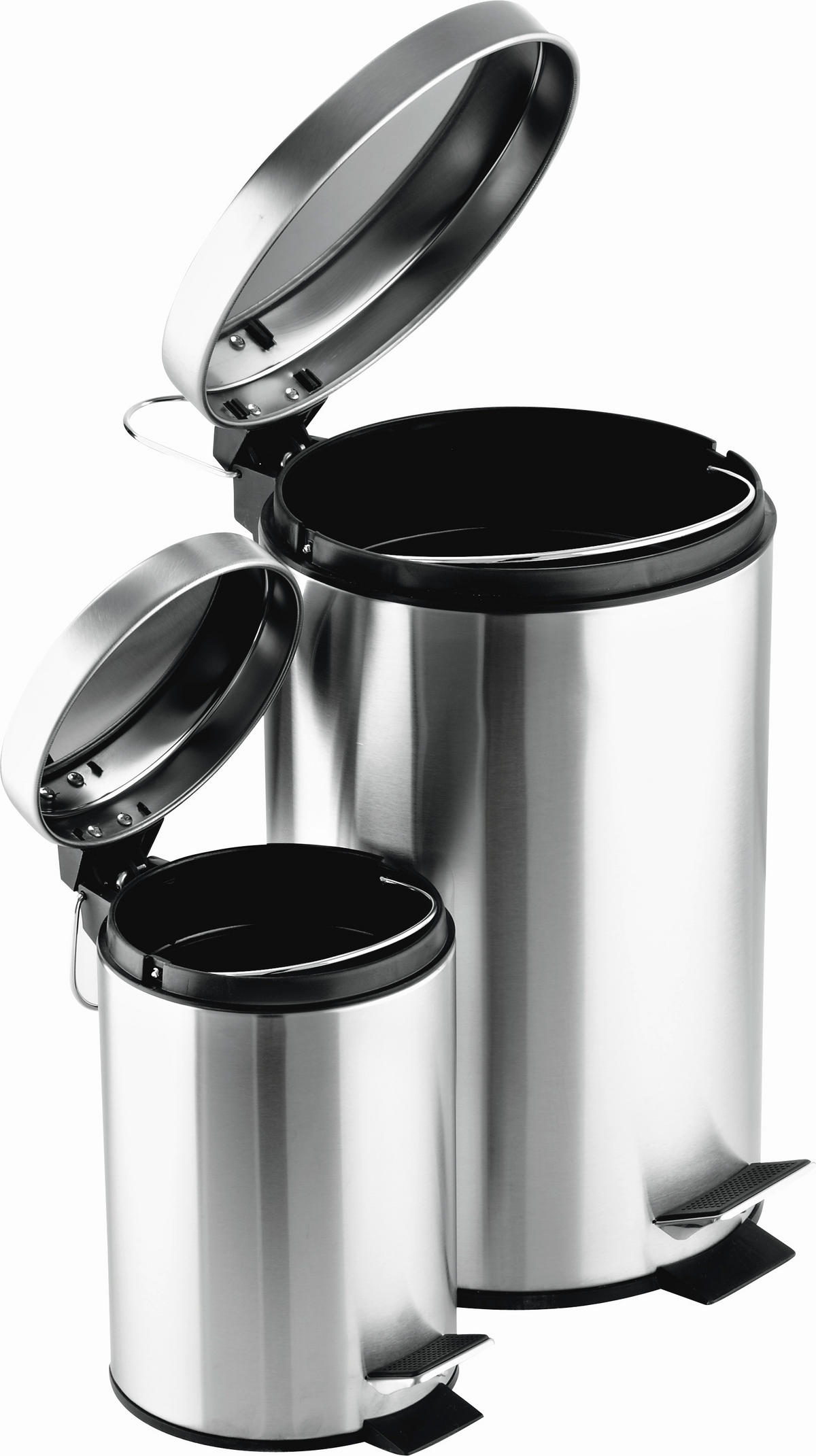 KOSMETIKEIMER 3 L  - Edelstahlfarben/Schwarz, Basics, Kunststoff/Metall (17/25.5cm) - Kela