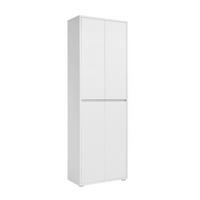 SKRINKA NA TOPÁNKY, biela, 70/210/34 cm - biela, Konventionell, kompozitné drevo (70/210/34cm) - Xora