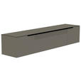 LOWBOARD  210/41/45 cm  Beimöbel erhältlich, hängend, Abdeckplatte aus Glas  - Schwarz/Grau, Design, Glas/Holzwerkstoff (210/41/45cm) - Moderano