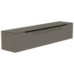LOWBOARD  210/41/45 cm  Beimöbel erhältlich, hängend, Abdeckplatte aus Glas  - Schwarz/Grau, Design, Glas/Holzwerkstoff (210/41/45cm) - Moderano