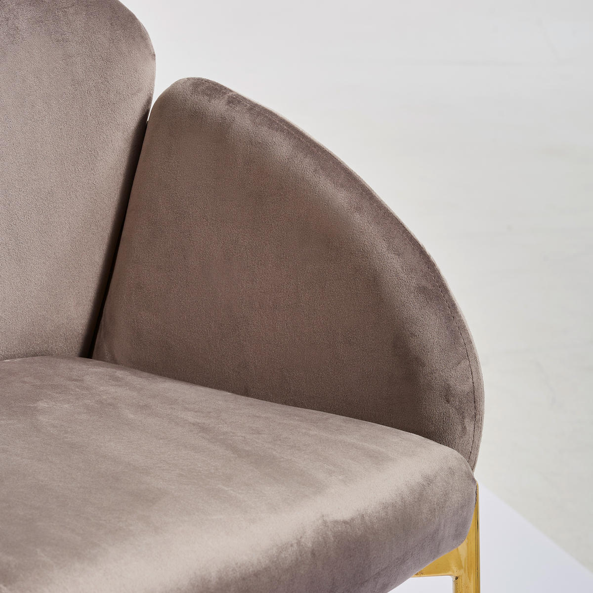 SADA STOLIČIEK S PODRÚČKAMI 2 kus - sivá/zlatá, Trend, kov/textil (48/79/62cm) - Livetastic