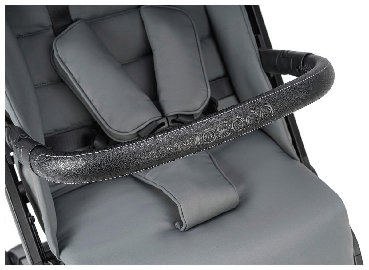 BUGGY Boogy 2 Stone  - Dunkelgrau/Schwarz, Basics, Textil/Metall (51/105/84,5cm) - Osann