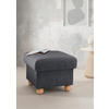 HOCKER in Textil Anthrazit  - Wildeiche/Anthrazit, KONVENTIONELL, Holz/Textil (56/46/56cm) - Livetastic