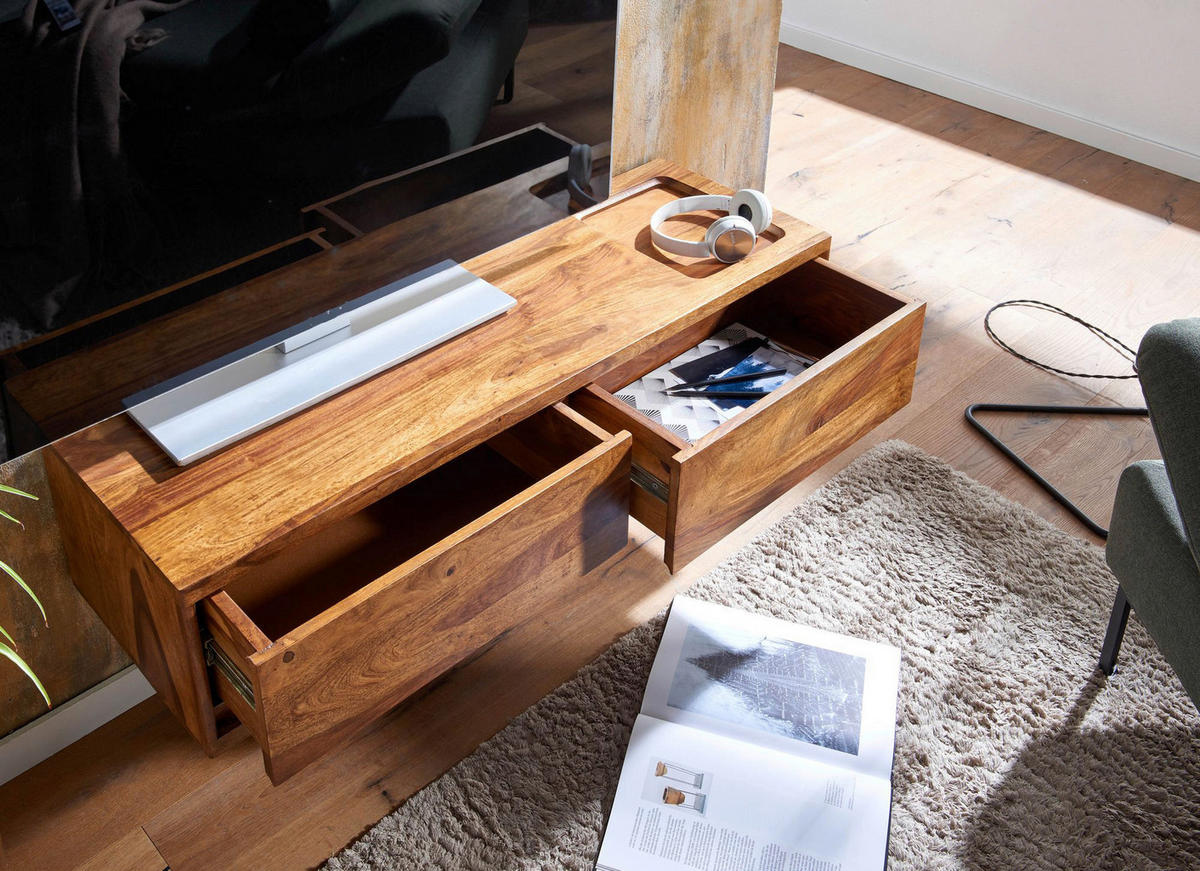TV-BÄNK  i 108/25/34 cm  - sheshamfärgad, Modern, trä (108/25/34cm) - MID.YOU