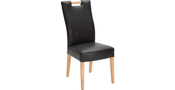 STUHL in Holz, Textil Buchefarben, Dunkelbraun - Dunkelbraun/Buchefarben, KONVENTIONELL, Holz/Textil (64/100/47cm) - Cantus