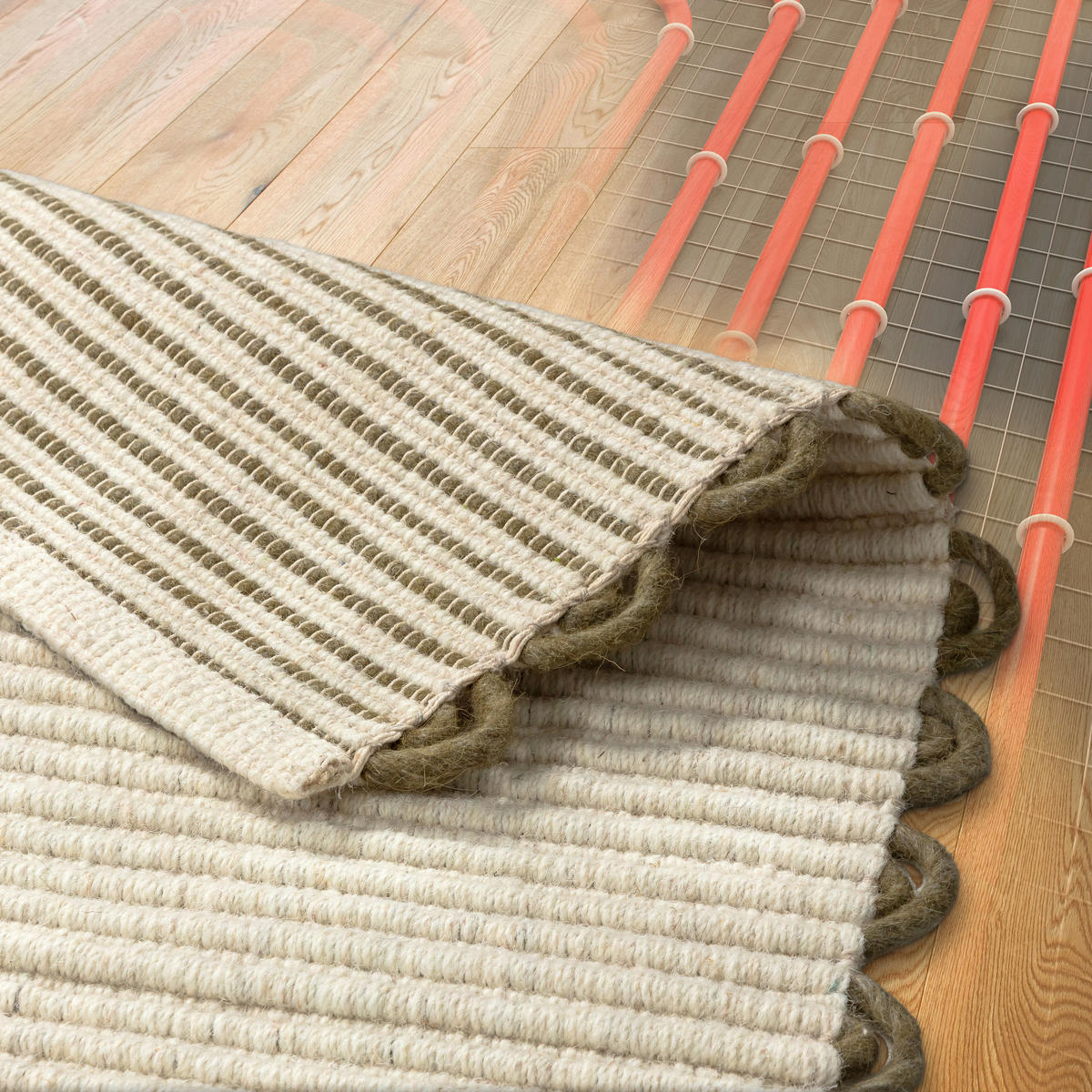 HANDWEBTEPPICH 160/230 cm Omira Creme rechteckig  - Creme, Basics, Textil (160/230cm) - Schöner Wohnen