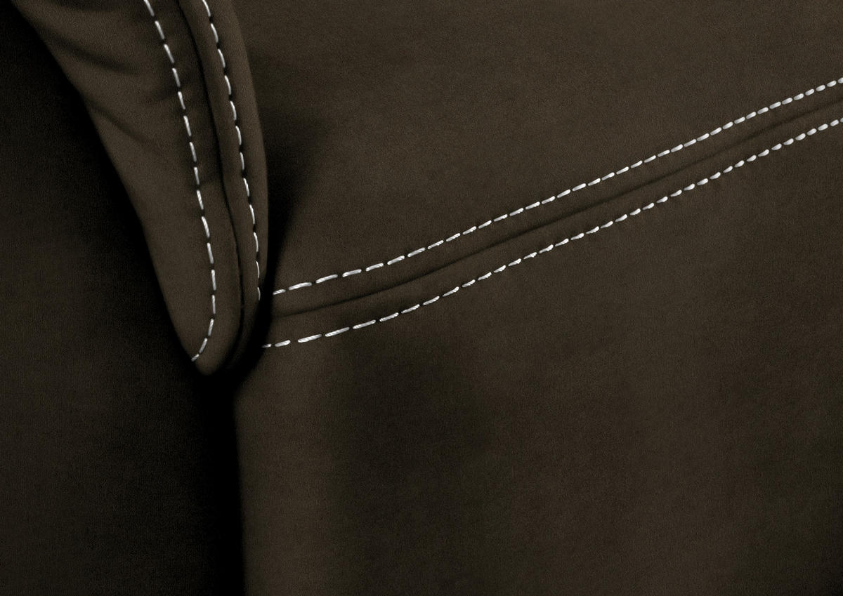 3-SITZER-SOFA in Mikrofaser Grün  - Beige/Alufarben, Konventionell, Textil/Metall (198/100/89cm) - Beldomo Comfort