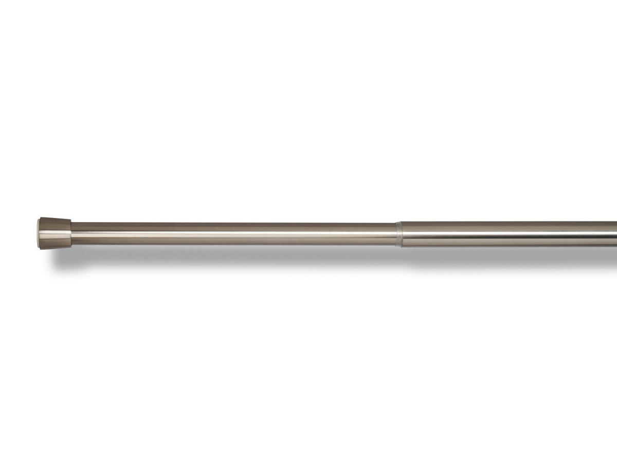 KLEMMSTANGE  - Grau Hochglanz, Design, Metall (120-220cm) - Homeware