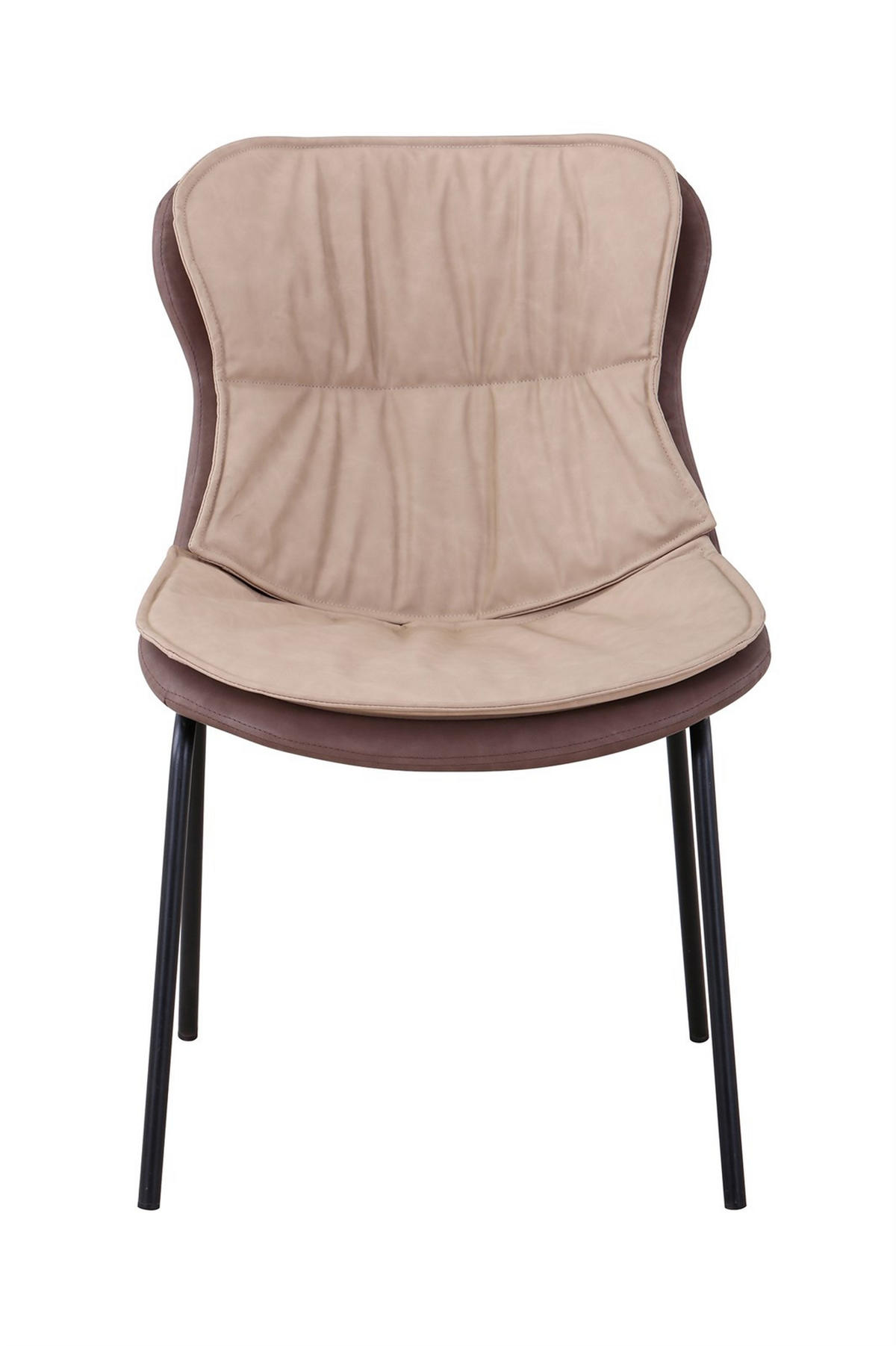 STUHL - Hellbraun/Beige, Design, Textil (54/84/64cm) - Kayoom