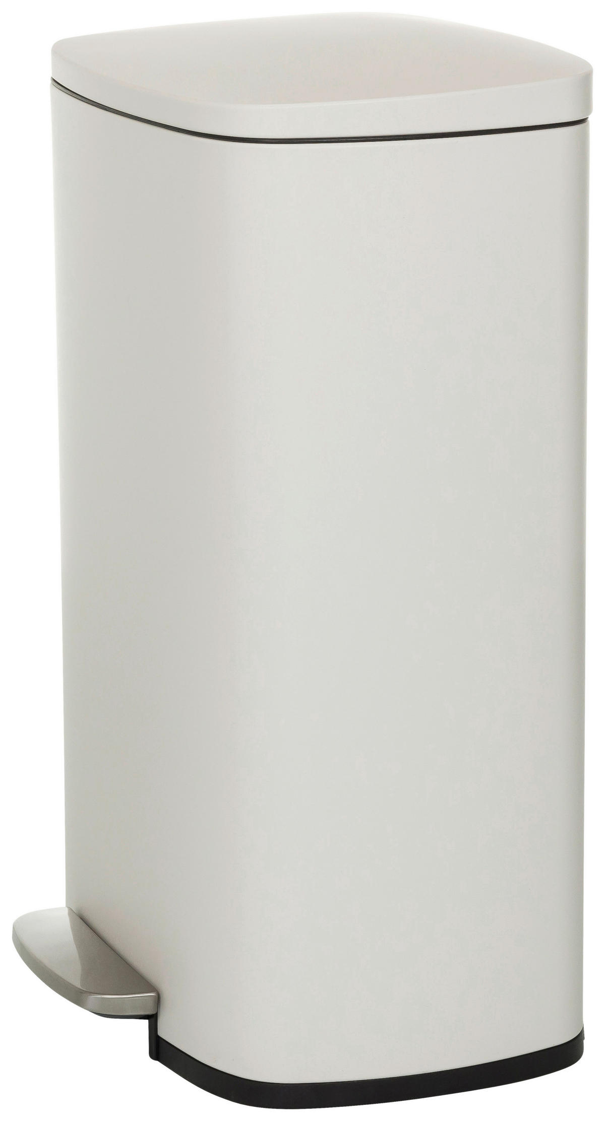 KOŠ NA ODPADKY  50 l - černá/béžová, Moderní, kov/plast (30/64/42,5cm) - MID.YOU