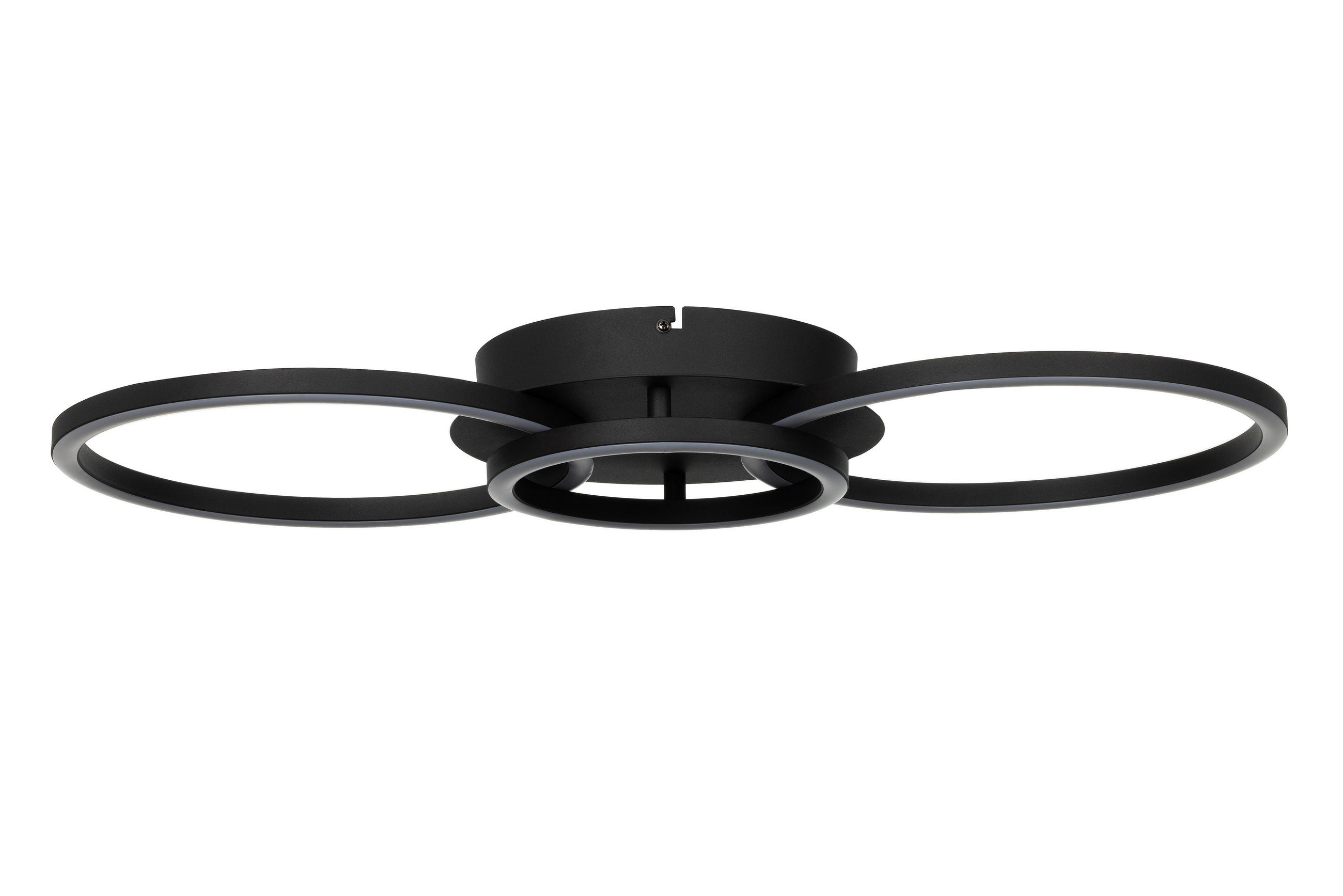 Plafonieră Cu Led 38 W    68/30/7,5 cm  - negru, Design, plastic/metal (68/30/7,5cm) - Novel