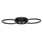 LED-DECKENLEUCHTE Giga 68/30/7,5 cm  - Schwarz, Design, Kunststoff/Metall (68/30/7,5cm) - Novel