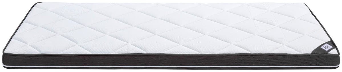 Topper Luxe 90/200 cm Höhe ca. 10 cm  - Weiß, Textil (90/200cm) - Ele