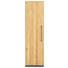 AKTENSCHRANK Eiche massiv Anthrazit, Eichefarben - Eichefarben/Anthrazit, Design, Holz/Holzwerkstoff (40/148,5/41,9cm) - MODERANO