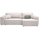 ECKSOFA in Plüsch Beige  - Beige/Blaugrau, Design, Kunststoff/Textil (288/152cm) - Xora