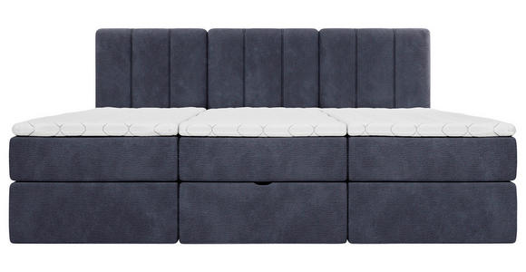 FAMILIENBETT - Schwarz/Dunkelblau, Design, Holzwerkstoff/Kunststoff (240/200cm) - Esposa