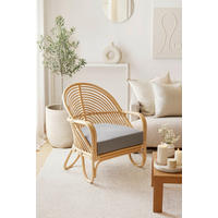 RELAXSESSEL Sitzkissen    - Naturfarben, Natur, Holz/Textil (72/70/80,5cm) - MID.YOU