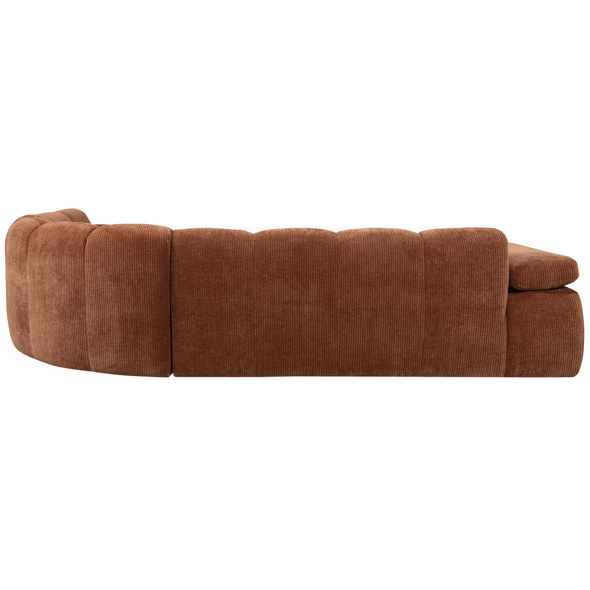 ECKSOFA Mojo Rostfarben gerippt  - Rostfarben, Design, Textil (310/230cm) - Livetastic
