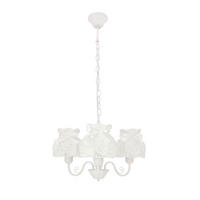 PENDELLEUCHTE 53/53/82 cm  - Weiß, KONVENTIONELL, Textil/Metall (53/53/82cm)